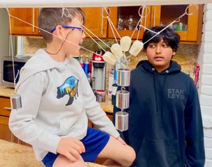 We do "string" theory, too.  Oh, er, uh, Pulleys.  Feel the tension yet?